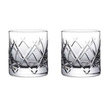 Connoisseur Olann Set of 2 Straight Tumblers, 350ml, Clear