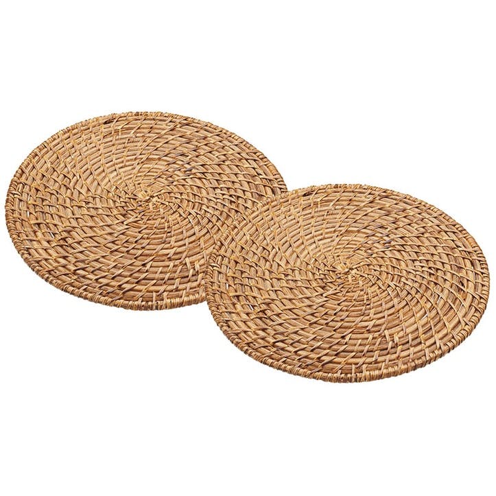 Pair of placemats, 28cm, Kitchen Craft, bamboo