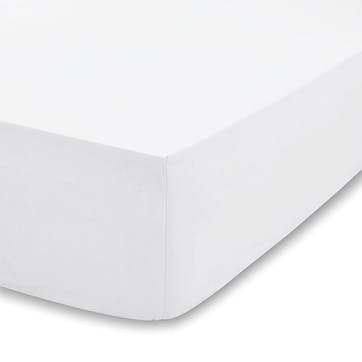 200Tc Cooling Tencel King Fitted Sheet, White