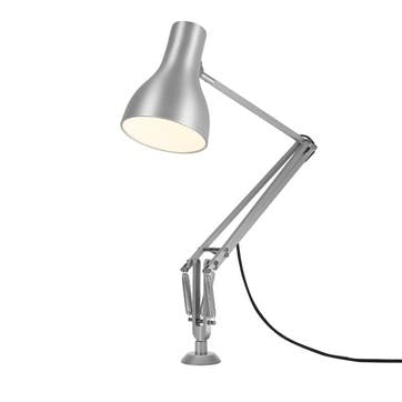 Type 75 Lamp with Desk Insert, Silver Lustre