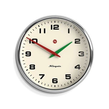 Superstore Wall Clock 40cm, Chrome