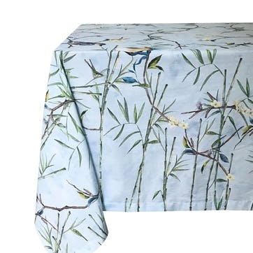 Portobello Cotton Tablecloth 170 x 350cm, Light Blue
