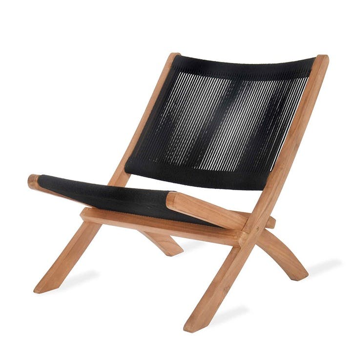 Carrick Lounger Chair, Black