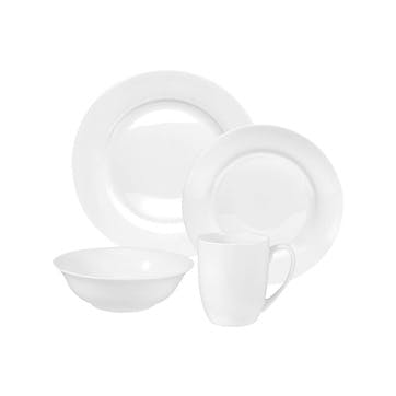 Serendipity 16 Piece Dinner Set, White