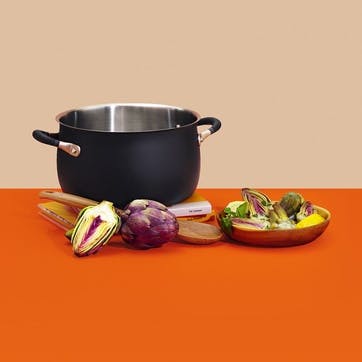 Accent Stainless Steel Open Stockpot 24cm, Stainless Steel