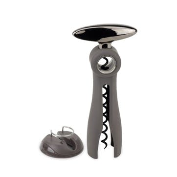 Salma Corkscrew with Foil-Cutter 19cm, Basalt