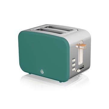 Nordic 2-Slice Toaster, Teal