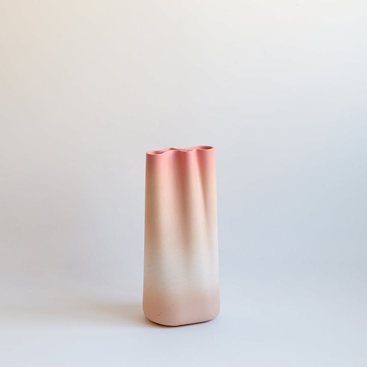 Jumony Tall Vase, Blush Pink