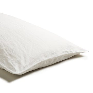 White Linen Pair of Pillowcases, Standard