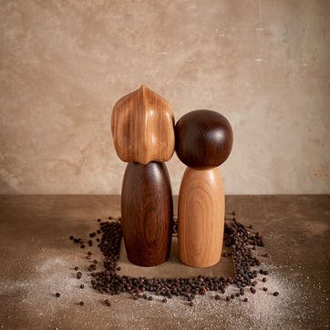 Picanto Salt & Pepper Mills H12cm, Oak