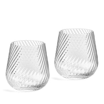 Vera Wang Swirl Set of 2 Tumblers 365ml, Clear