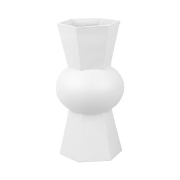 Geo Count Vase H29cm, White