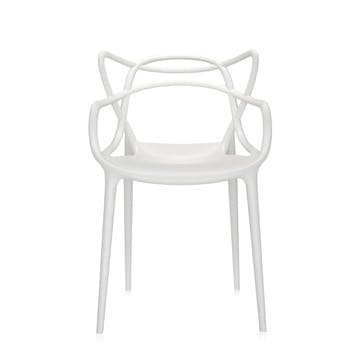 Masters, Pair of Dining Chairs, White