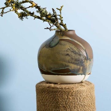 Les Sages Epicure Vase H17cm, Caramel