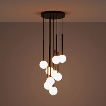 Globe Cluster Pendant Light H99cm, Charcoal