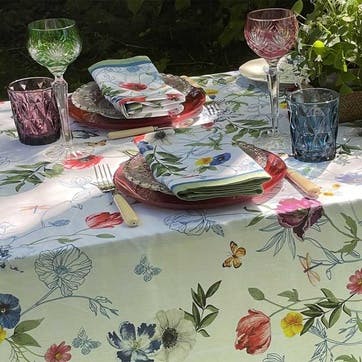 Meadow Cotton Tablecloth 170 x 260cm, Multi