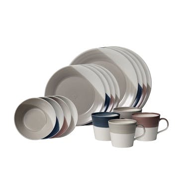 Bowls of Plenty Dinner Set, 16 Piece, Multi