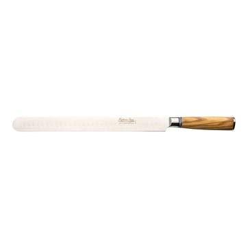 Katana Saya Olive Wood Ham Slicer 30cm Damascus Blade,