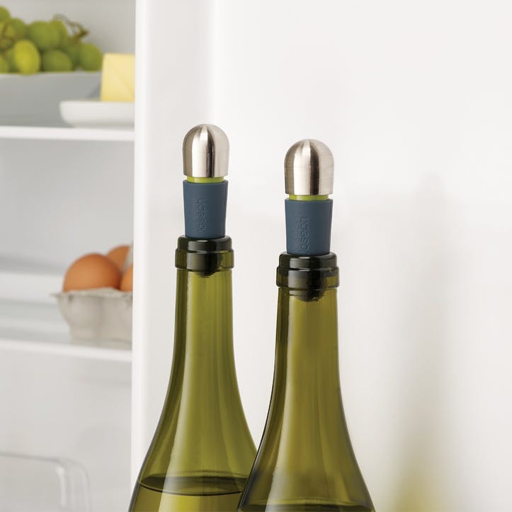 BarWise Twist-Lock Wine Stoppers, Set of 2