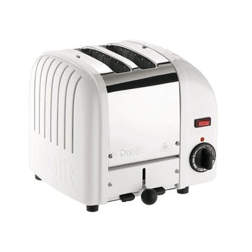 2 slot toaster, Dualit, Classic Vario, white