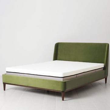 Bed 02 Velvet King Size Frame, Vine