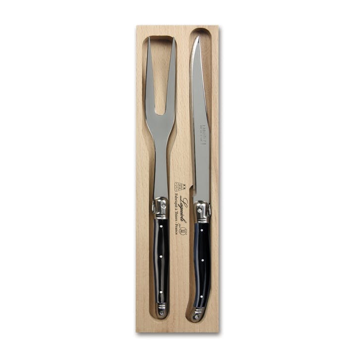 Carving Set, Black Handle