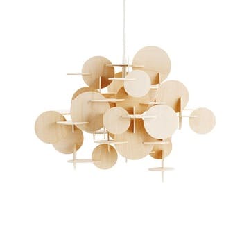 Bau Large Ceiling Light Shade L57 x H51cm Natural