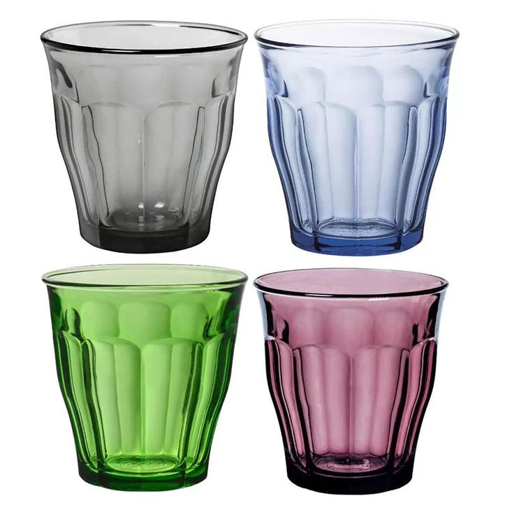 Picardie Set of 4 Tumblers, 250ml, Multi