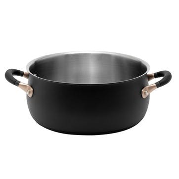 Accent Stainless Steel Open Casserole 24cm, Stainless Steel