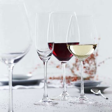 Salute Set of 4 Red Wine Glasses 550ml, Clear