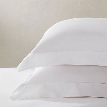 Alba Standard Oxford Pillowcase, Ivory