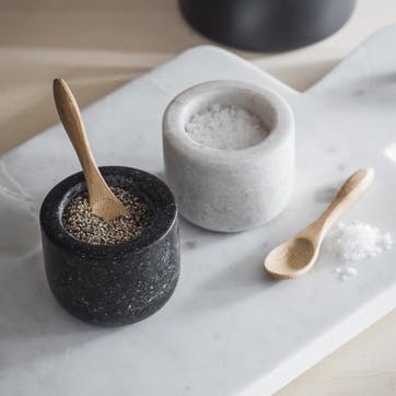 Brompton Salt and Pepper Pots, Marble & Granite