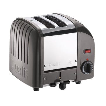 2 slot toaster, Dualit, Classic Vario, metallic charcoal