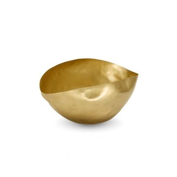 Small hand beaten bowl, W31 x H16cm, Tom Dixon, Bash, brass