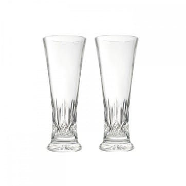 Lismore Pilsner Glass, Set of 2