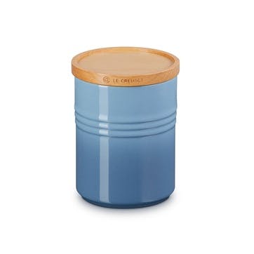 Stoneware Storage Jar Medium, Chambray