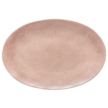 Livia Oval Platter D45cm, Mauve Rose