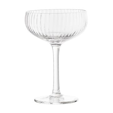 Beau Living Ula Champagne Coupes, Set Of 6, Clear
