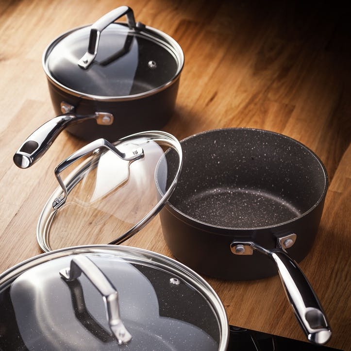 Rocktanium Saucepan Set, 3 Piece