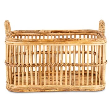 Rammi Rattan Laundry Basket H53cm, Natural