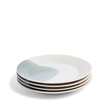 Signature 1815 Set of 4 Plates D24cm, Green