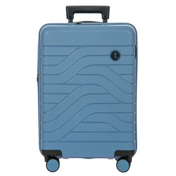 Ulisse Expandable Carry-on Suitcase H55cm x L37 x W23cm, Grey Blue