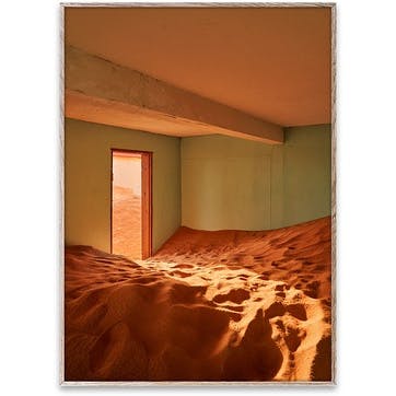 Sand Village I Framed Print 30 x 40cm, Red