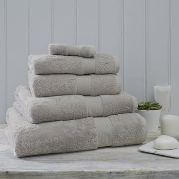 Egyptian Cotton Towel, Super Jumbo, Pearl Grey