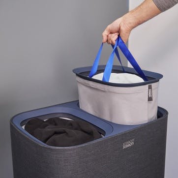 Tota, Easy-Empty, Laundry Basket, 90 Litre Black