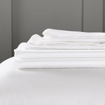 Camborne Deep Fitted Sheet, King, White
