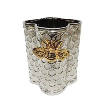 Bee Wine Cooler H19cm, Silver