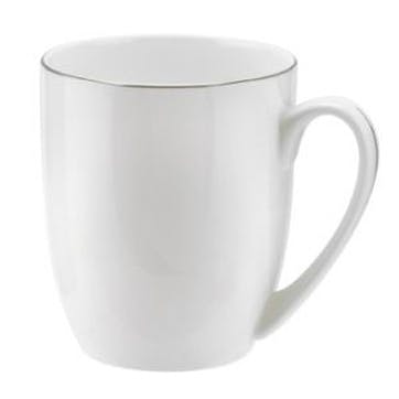 Serendipity Set of 4 Barrel Shape Mugs 350ml, Platinum