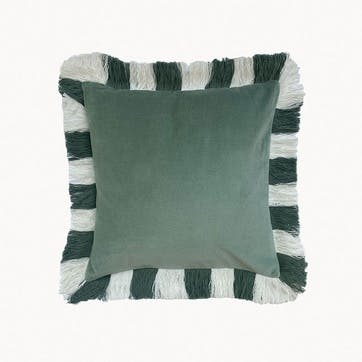 Velvet Cushion Cover 45 x 45 cm, Sea Green