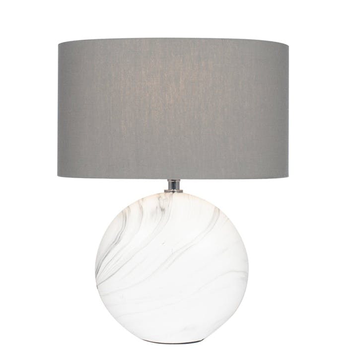 Crestola Marble Effect Ceramic Table Lamp - Medium